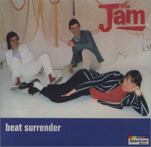 The Jam compilation album, Beat Surrender, original front cover