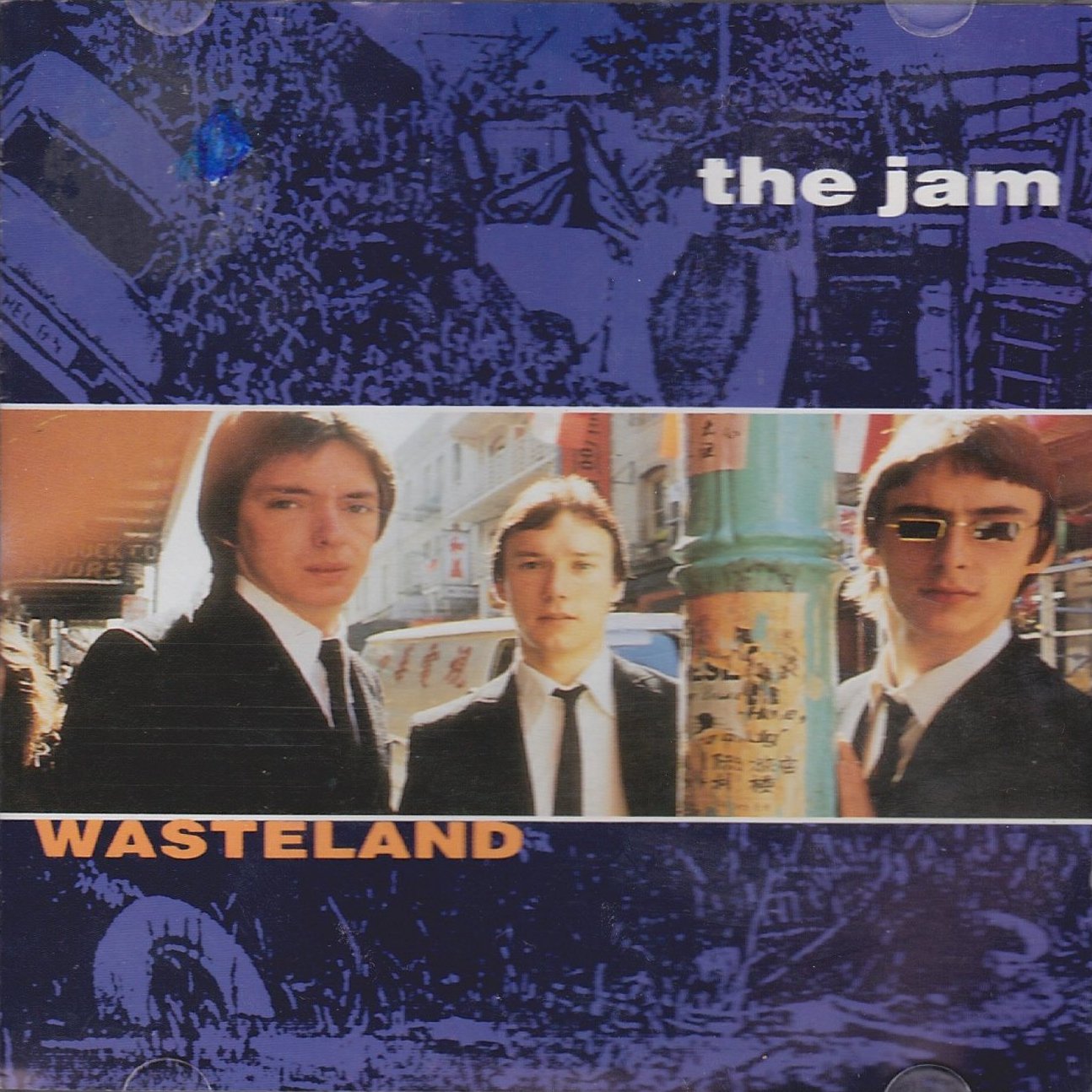 The Jam compilation album, Wasteland, front cover
