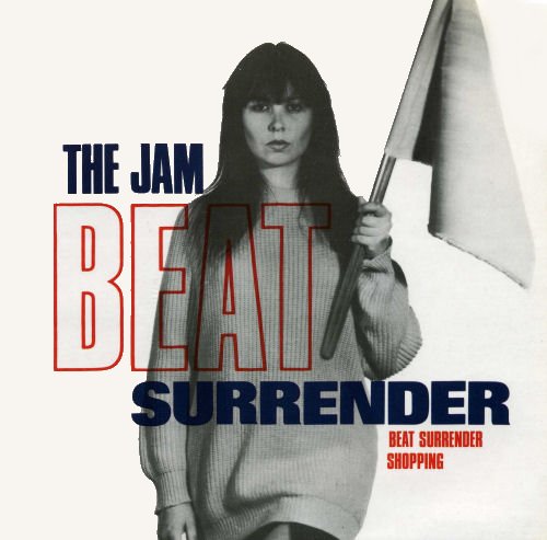 The Jam single Beat Surrender, front cover