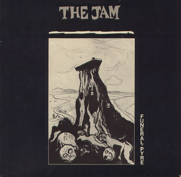 The Jam single Funeral Pyre, front cover