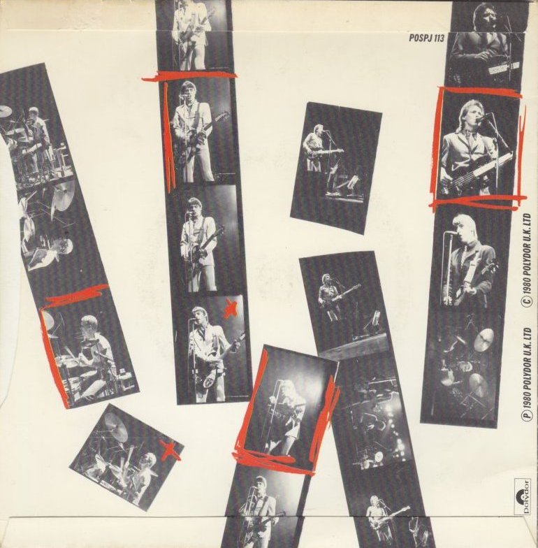 The Jam double single Going Underground, back cover
