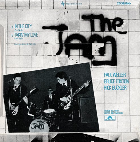 The Jam single In The City, back cover
