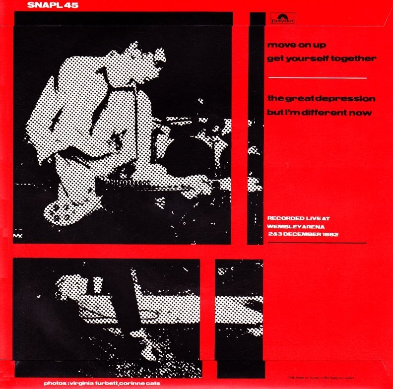 The Jam single Live EP, back cover