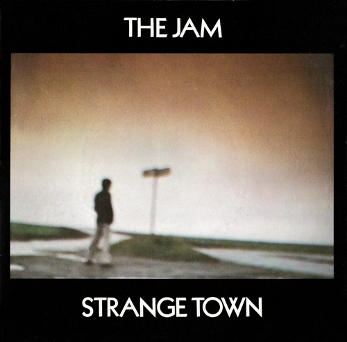 The Jam single Strange Town, front cover