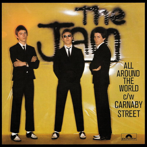 The Jam single All Around The World, front cover