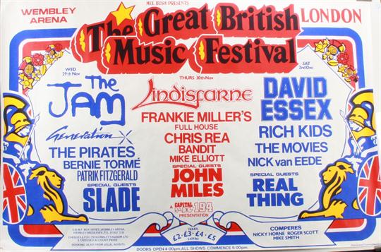 The Jam Live At The Wembley Arena, London - 29 November 1978 - Poster
